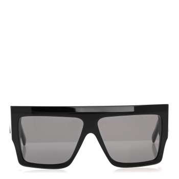 CELINE Acetate Flat Top Rectangular Sunglasses CL400921 Black