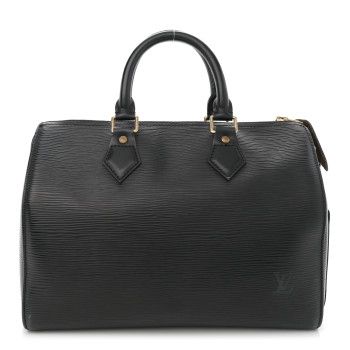 LOUIS VUITTON Epi Speedy 30 Black