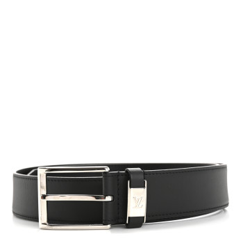 LOUIS VUITTON Calfskin 35mm Pont Neuf Belt 85 34 Black