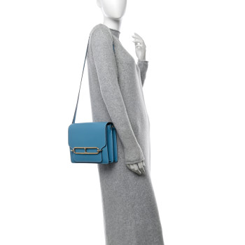 HERMES Evercolor Sac Roulis 23 Bleu Du Nord