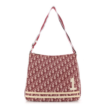CHRISTIAN DIOR Monogram Girly Messenger Bag Red