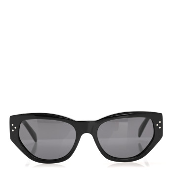 CELINE Acetate Polarized Square Sunglasses CL40219I Black