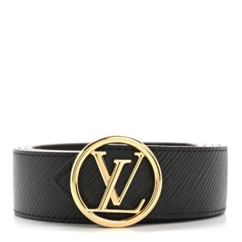LOUIS VUITTON Monogram Epi 35mm LV Circle Reversible Belt 95 38 Black