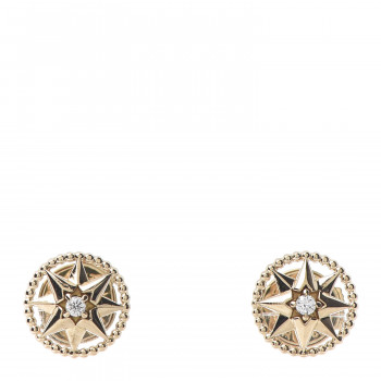 CHRISTIAN DIOR 18K Yellow Gold Diamond XS Rose Des Vents