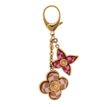 LOUIS VUITTON Metal Resin Mosaique Bag Charm Rouge Fauviste