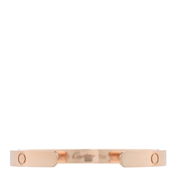 CARTIER 18K Pink Gold LOVE Cuff Bracelet 17
