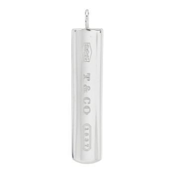 TIFFANY Sterling Silver 1837 Bar Pendant