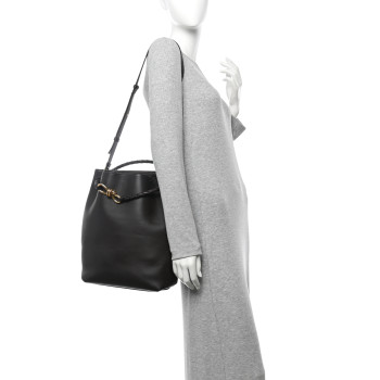 BOTTEGA VENETA Silky Calfskin Small Andiamo Bucket Bag Fondant