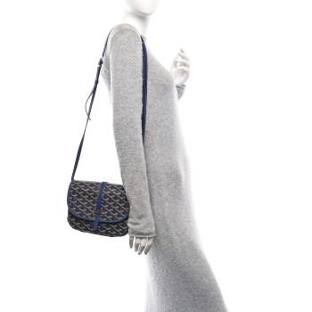 GOYARD Goyardine Belvedere II PM Messenger Bag Navy