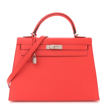 HERMES Epsom Kelly Sellier 32 Rose Jaipur