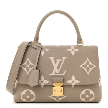 LOUIS VUITTON Empreinte Monogram Giant Madeleine MM Dove Grey Beige