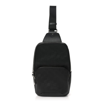 LOUIS VUITTON Damier Infini Avenue Sling Bag Onyx