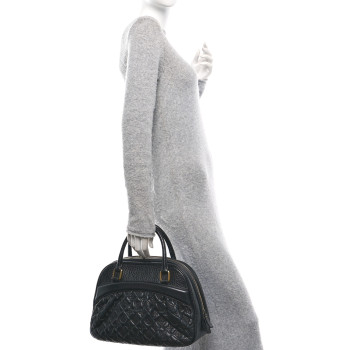 LOUIS VUITTON Lambskin Vienna Mizi Black