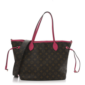 LOUIS VUITTON Monogram Inside Out Neverfull Bandouliere MM Rose Pondichery