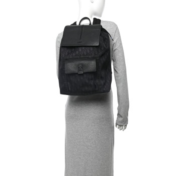 CHRISTIAN DIOR Oblique Motion Backpack Black