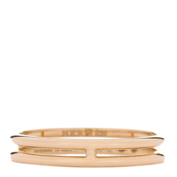 HERMES 18K Yellow Gold Ariane Wedding Band Ring 59 8.75
