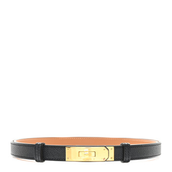 HERMES Epsom Kelly Belt Black
