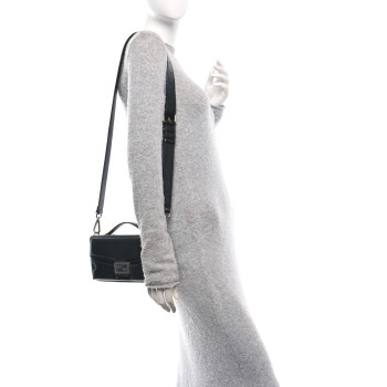 FENDI Nappa Baguette Soft Trunk Bag Black