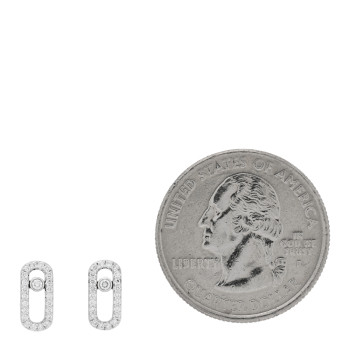 MESSIKA 18K White Gold Diamond Move Uno Earrings