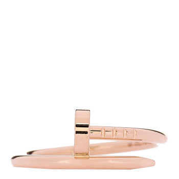 CARTIER 18K Pink Gold Small Juste Un Clou Ring 52 6