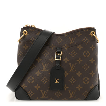 LOUIS VUITTON Monogram Odeon PM Black