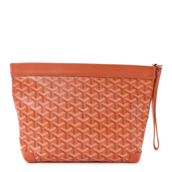 GOYARD Goyardine Conti Pouch Orange