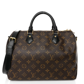 LOUIS VUITTON Monogram My World Tour Speedy Bandouliere 30 Black