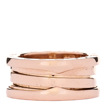 BULGARI 18K Rose Gold B.Zero1 Three-Band Ring 48 4.5