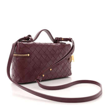 BOTTEGA VENETA Calfskin Intrecciato Bang Bang Vanity Case Barolo