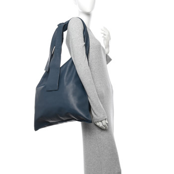 LOEWE Nappa Oversized Bow Shoulder Bag Indigo