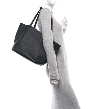 THE ROW Grained Calfskin Park Tote Three Black