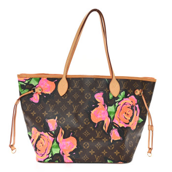 LOUIS VUITTON Monogram Roses Neverfull MM