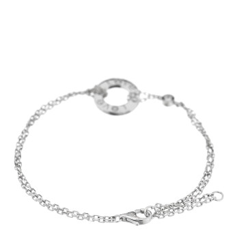 CARTIER 18K White Gold Diamond LOVE Bracelet