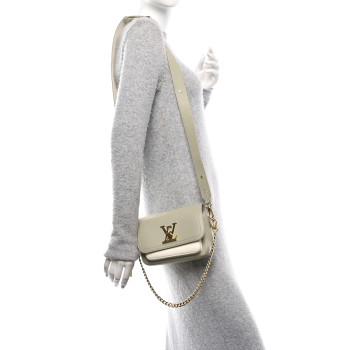 LOUIS VUITTON Grained Calfskin Lockme Tender Asnieres Green