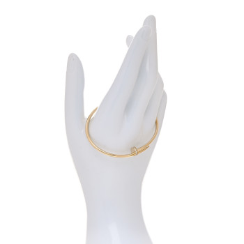 CARTIER 18K Yellow Gold Diamond Small Juste Un Clou Bracelet 17