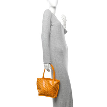 GOYARD Goyardine Reversible Mini Anjou Yellow