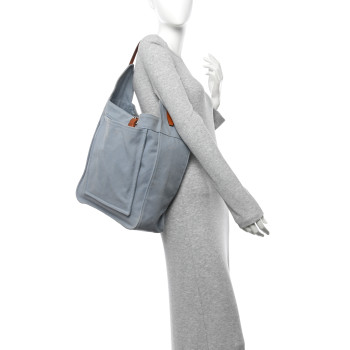 HERMES Toile Marwari GM Bleu