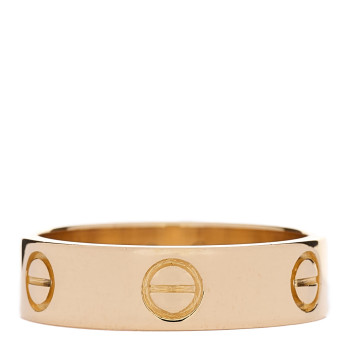 CARTIER 18K Yellow Gold 5.5mm LOVE Ring 56 7.75