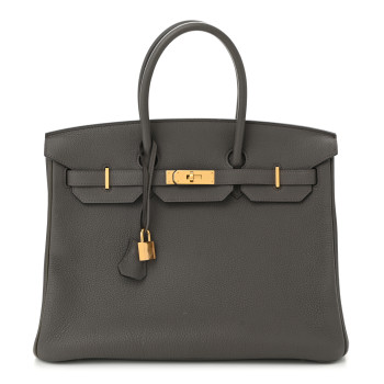HERMES Togo BIRKIN 35 Etain