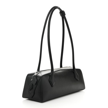ALAIA Goatskin Medium Le Teckel Bag Black