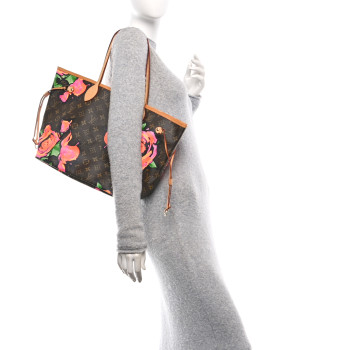 LOUIS VUITTON Monogram Roses Neverfull MM