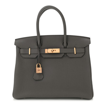 HERMES Togo Birkin 30 Etain