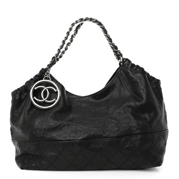 CHANEL Calfskin Baby Coco Cabas Black