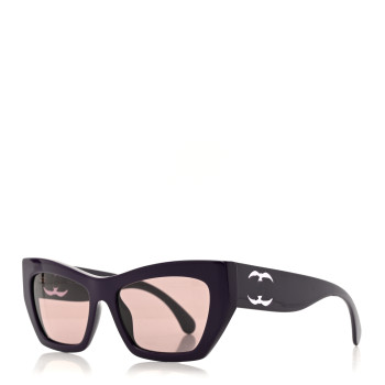 CHANEL Acetate Cat Eye Sunglasses 5527 Purple