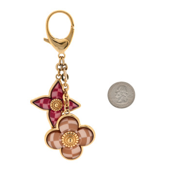 LOUIS VUITTON Metal Resin Mosaique Bag Charm Rouge Fauviste