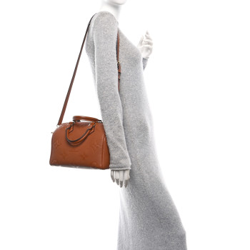 LOUIS VUITTON Empreinte Monogram Giant Speedy Bandouliere 25 Cognac