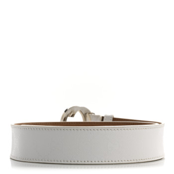 GUCCI Imprime Monogram GG Belt 85 34 White