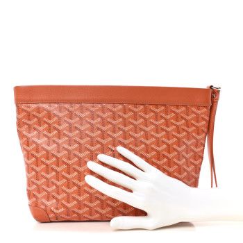 GOYARD Goyardine Conti Pouch Orange