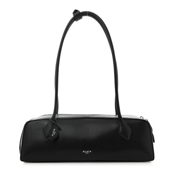 ALAIA Goatskin Medium Le Teckel Bag Black