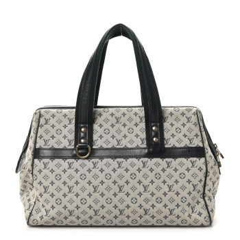 LOUIS VUITTON Mini Monogram Josephine GM Blue